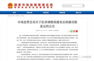 保健品资料，保健品的政策